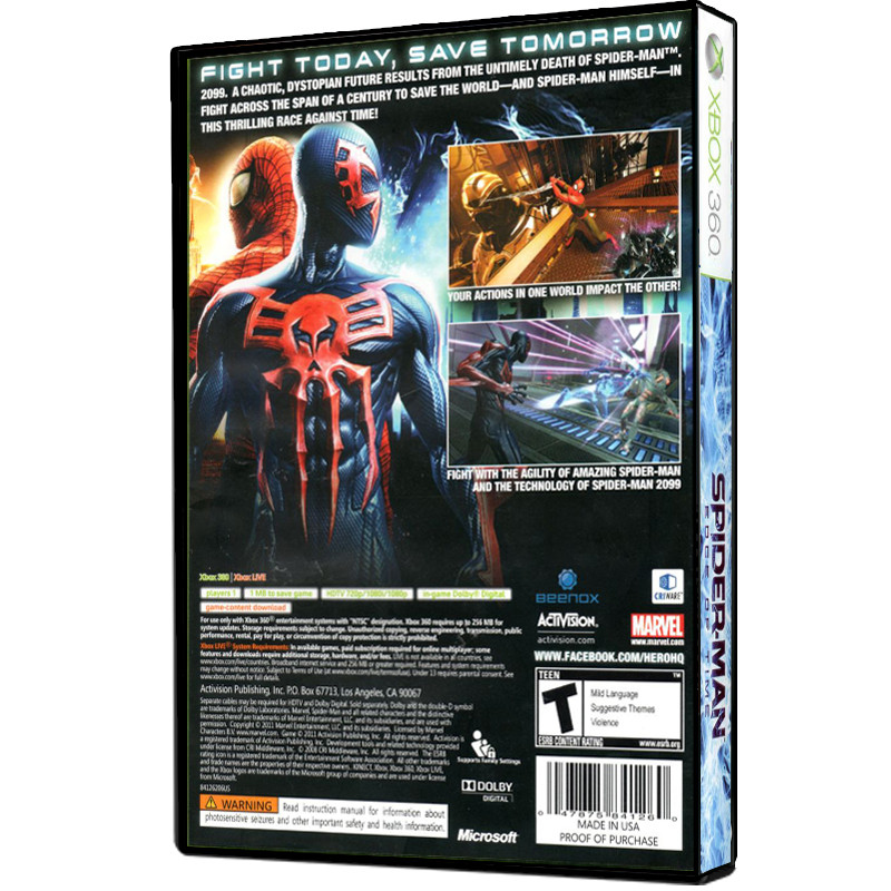 بازی Spider Man Edge Of Time مخصوص XBOX 360