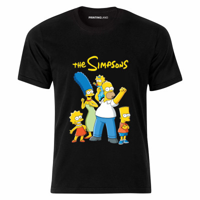تیشرت آستین کوتاه مردانه طرح سیمپسون ها Simpsons