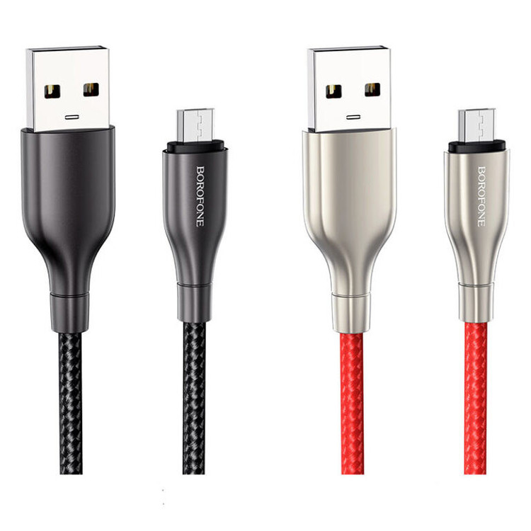 کابل تبدیل USB به microUSB بروفون مدل BX45 طول 1 متر