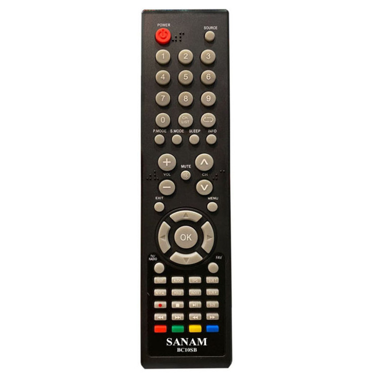 ریموت کنترل تلویزیون صنام مدل BC10SB