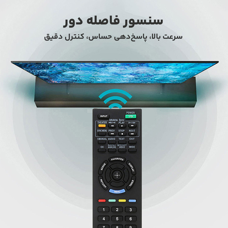 ریموت کنترل تلویزیون سونی مدل RM-D959 کد p98