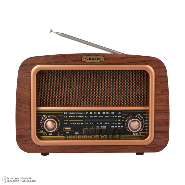 رادیو ساووی مدل SV-1210BT