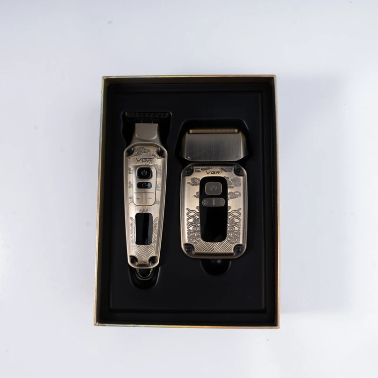 ماشین اصلاح موی سر و صورت وی جی ار مدل V-641 مجموعه دو عددی