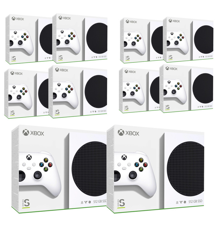 جعبه خالی کنسول مدل Xbox Series S مجموعه 10 عددی