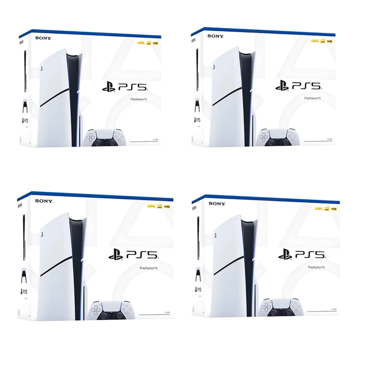 کارتن خالی کنسول مدل PS5 slim دیسکخور بسته 4 عددی