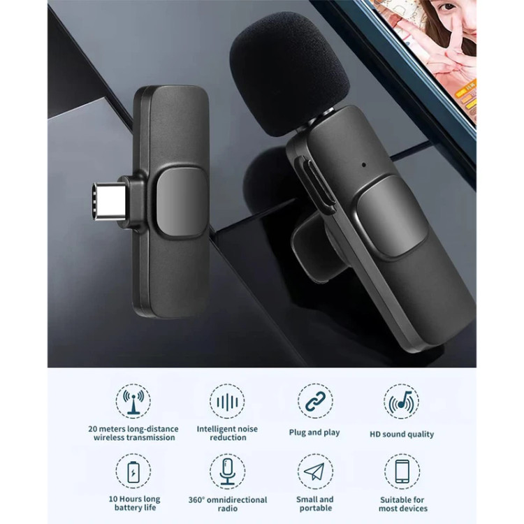 میکروفون یقهای بیسیم تایپسی پینت مدل P-NET K9
