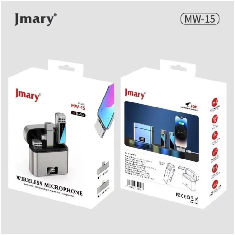 میکروفون یقهای بیسیم جیماری مدل Jmary MW-15