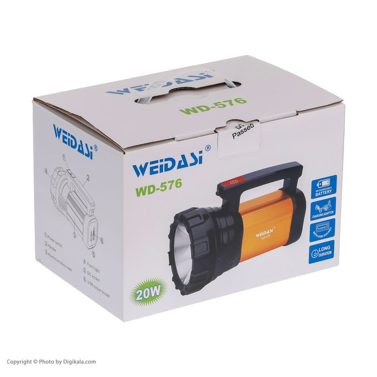 چراغ قوه دستی ویداسی مدل WD-576
