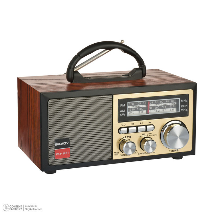 رادیو ساووی مدل SV-1150BT بلوتوثی قابل شارژ