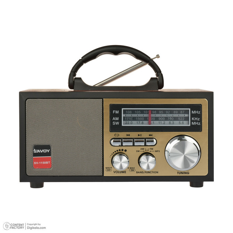 رادیو ساووی مدل SV-1150BT بلوتوثی قابل شارژ