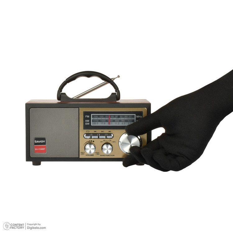 رادیو ساووی مدل SV-1150BT بلوتوثی قابل شارژ