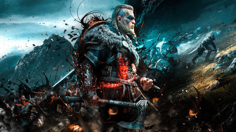 اسکین براق ایکس باکس وان فت طرح Assassin's Creed Valhalla مخصوص روی دستگاه