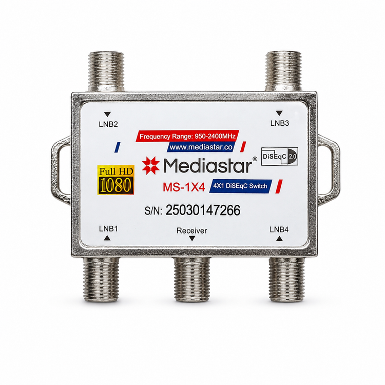 دایسک سوئیچ چهار پورت مدیا استار مدل MS-1x4 FullHD