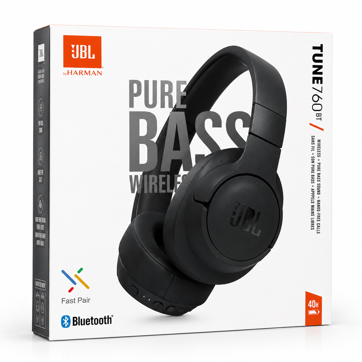 هدفون بلوتوثی JBL Tune 760BT | صدای Pure Bass، بلوتوث 5.0، شارژدهی 40 ساعته