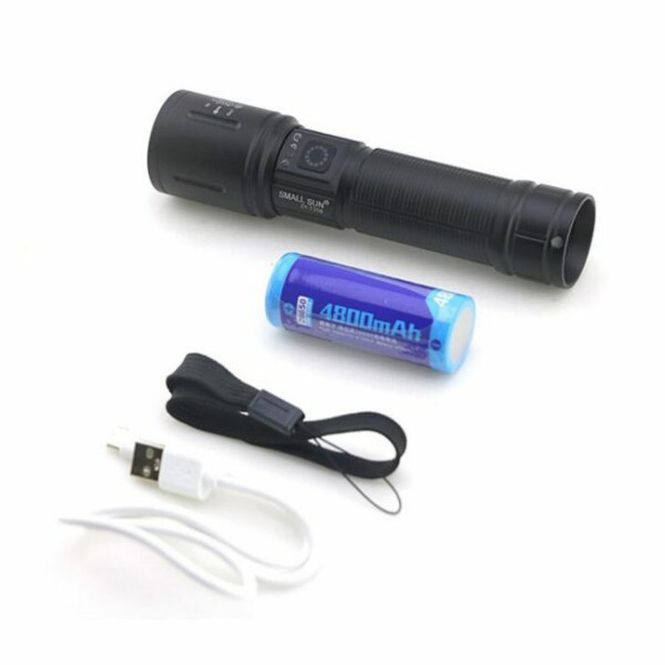 چراغ قوه اسمال سان مدل ZY-T258 شارژی 2500 لومن