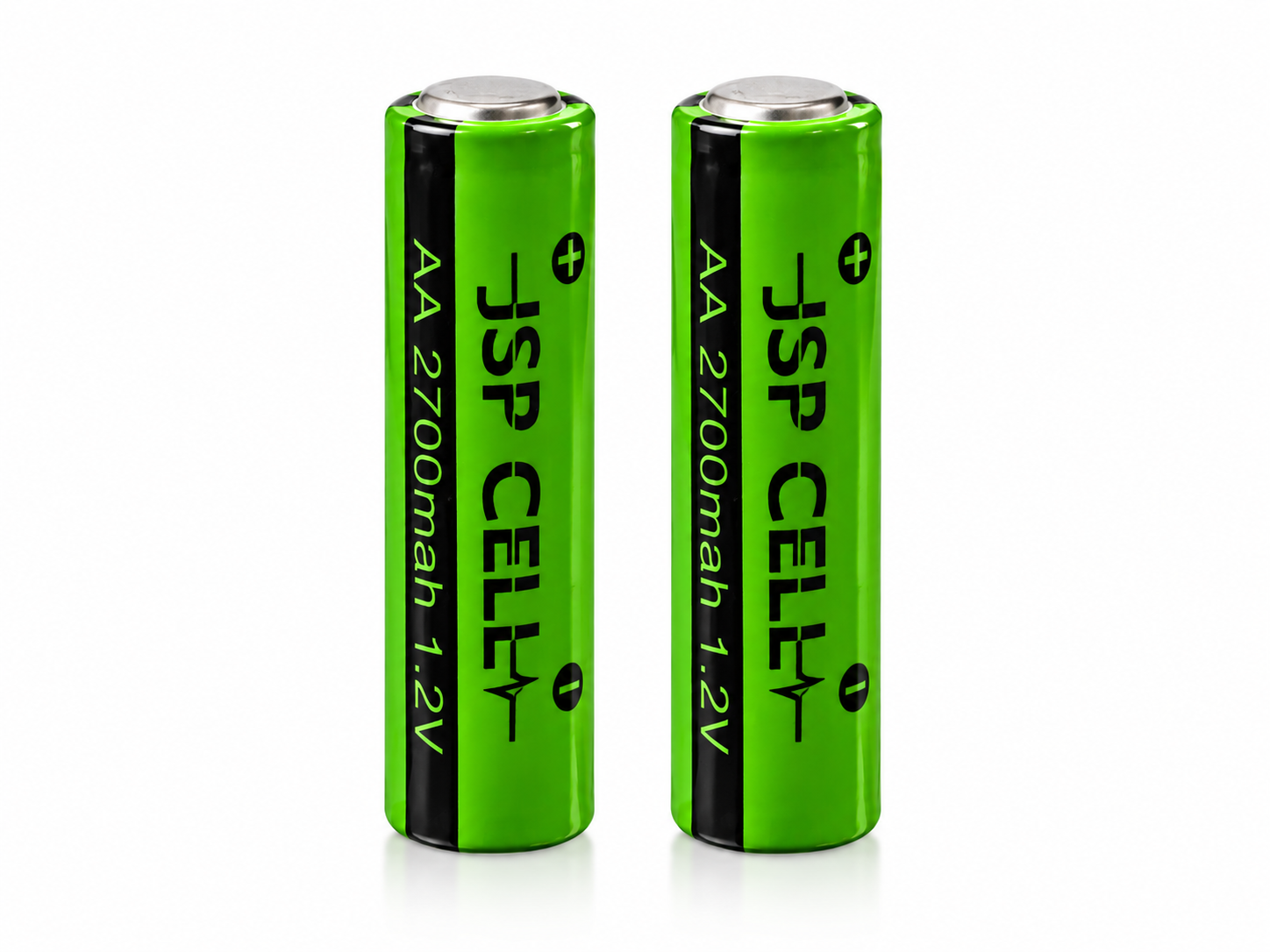 باتری قلمی سرتخت JSP CELL مدل AA ظرفیت 2700mAh ولتاژ 1.2V بسته دو عددی