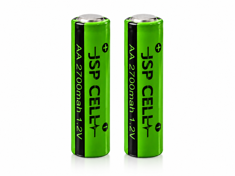 باتری قلمی سرتخت JSP CELL مدل AA ظرفیت 2700mAh ولتاژ 1.2V بسته دو عددی